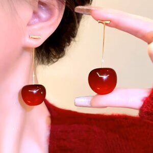 Fruit Cherry Dangle Earrings Z1